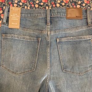 Madewell Slim Wide Leg Full Length Jeans